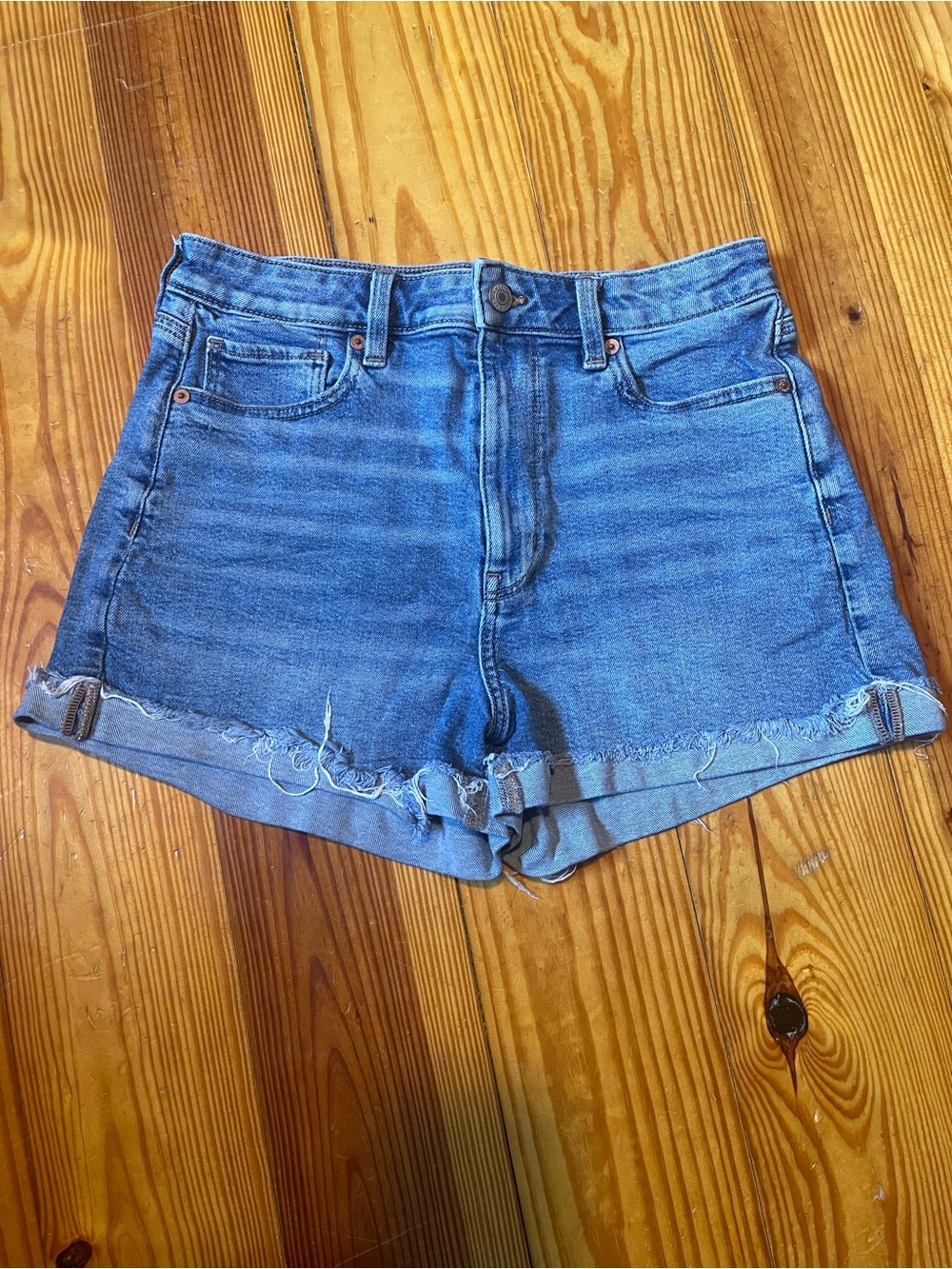 American Eagle Outfitters Light Blue Denim Cutoff Shorts